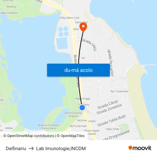 Harta de Delfinariu către Lab Imunologie,INCDM