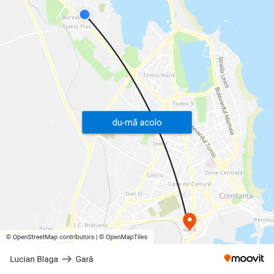 Harta de Lucian Blaga către Gară