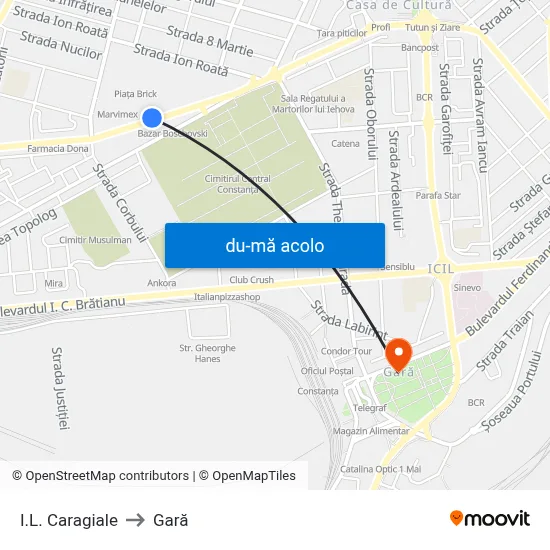 Harta de I.L. Caragiale către Gară