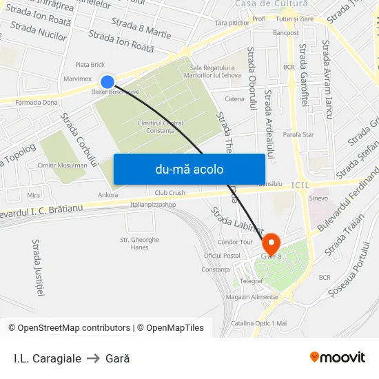 Harta de I.L. Caragiale către Gară