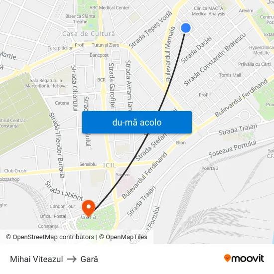 Harta de Mihai Viteazul către Gară
