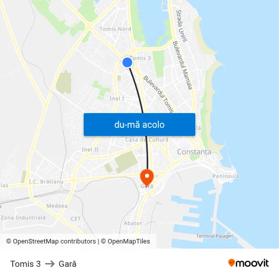 Harta de Tomis 3 către Gară