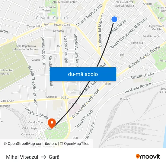 Harta de Mihai Viteazul către Gară