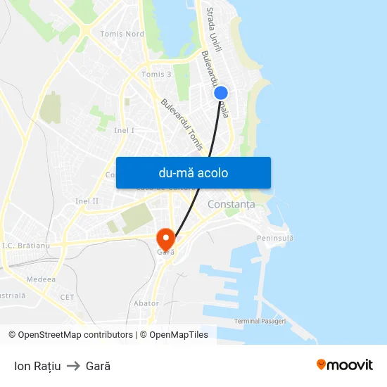 Harta de Ion Rațiu către Gară