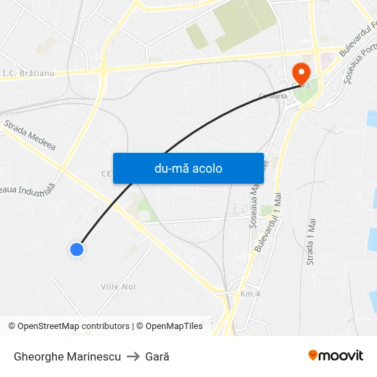 Harta de Gheorghe Marinescu către Gară