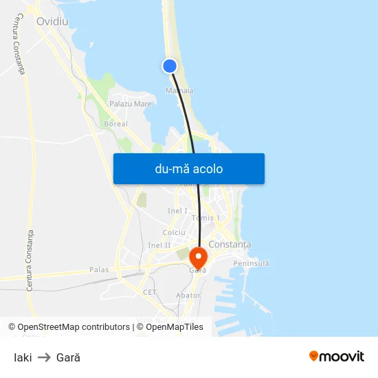 Harta de Iaki către Gară