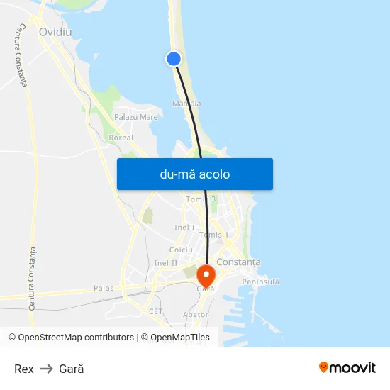 Harta de Rex către Gară