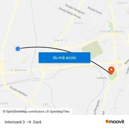 Harta de Interioară 3 către Gară