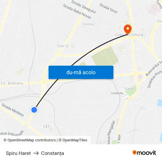 Harta de Spiru Haret către Constanța