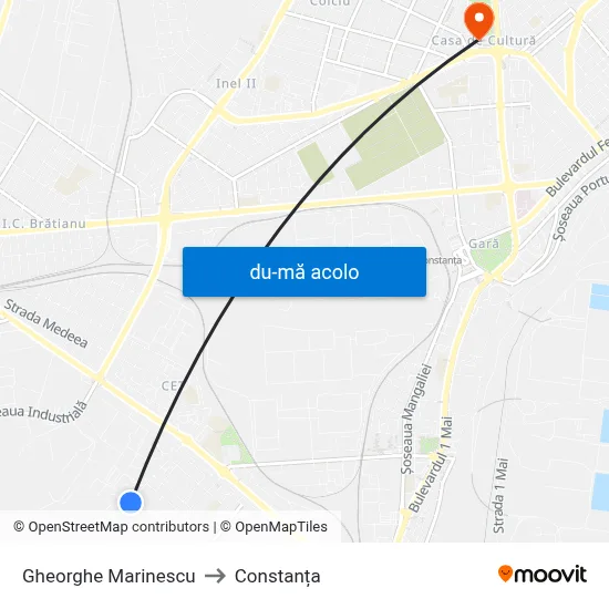 Harta de Gheorghe Marinescu către Constanța