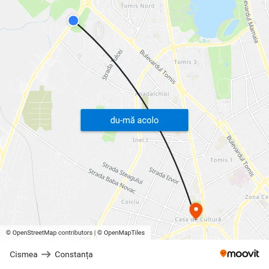 Harta de Cismea către Constanța