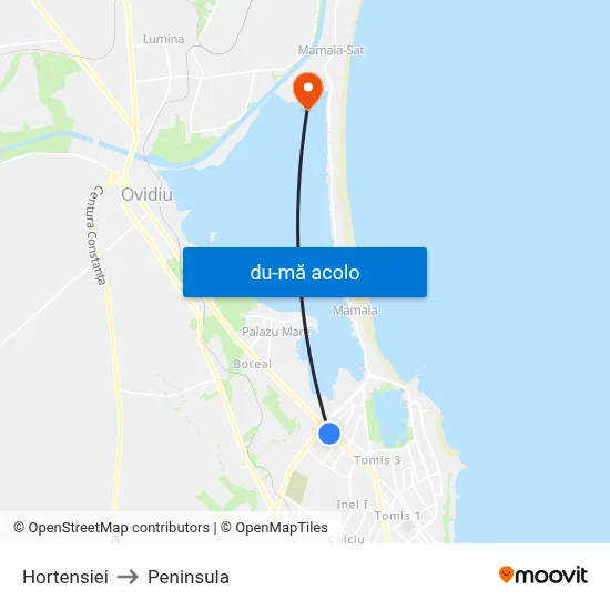 Harta de Hortensiei către Peninsula