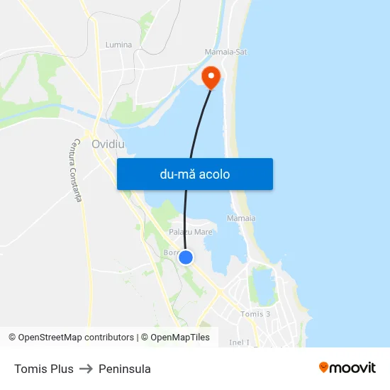 Harta de Tomis Plus către Peninsula
