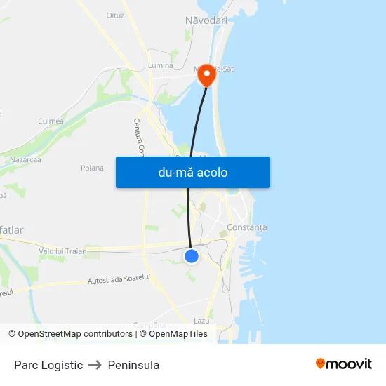 Harta de Parc Logistic către Peninsula