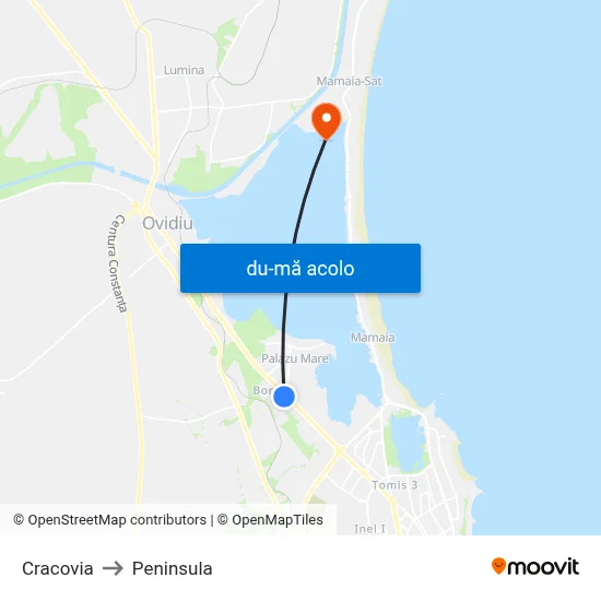 Harta de Cracovia către Peninsula