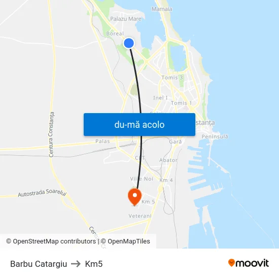 Harta de Barbu Catargiu către Km5