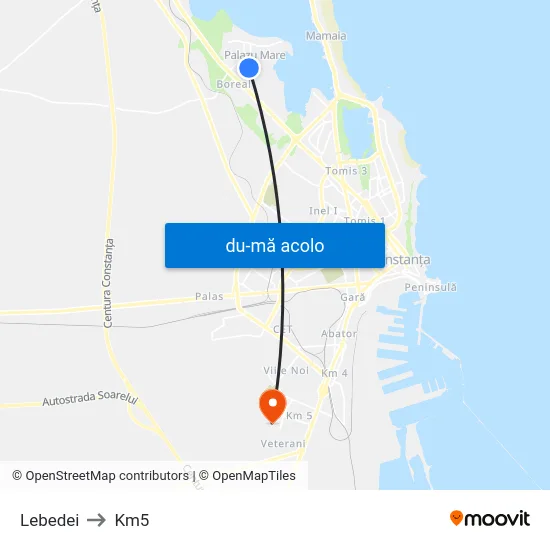 Harta de Lebedei către Km5