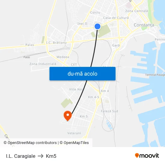Harta de I.L. Caragiale către Km5