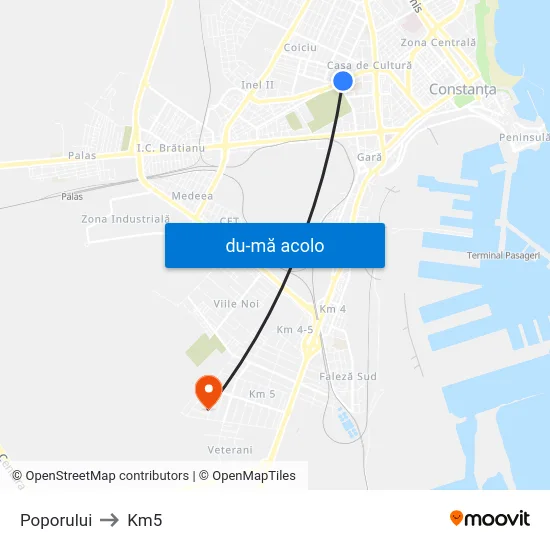 Harta de Poporului către Km5