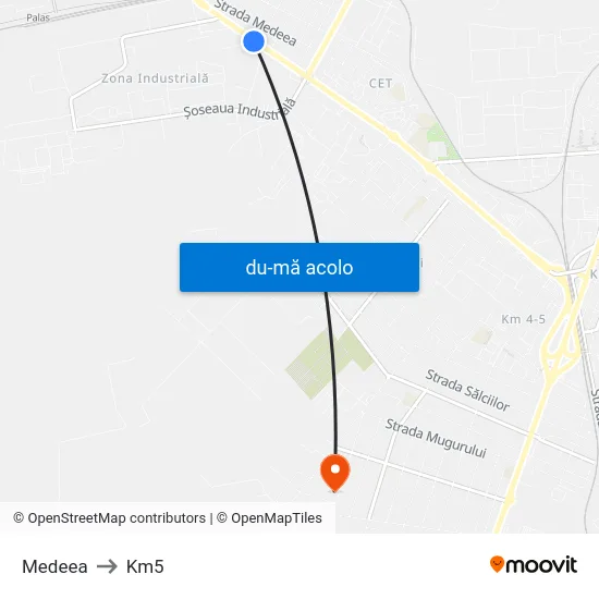 Harta de Medeea către Km5