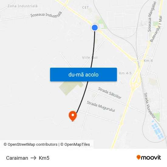 Harta de Caraiman către Km5