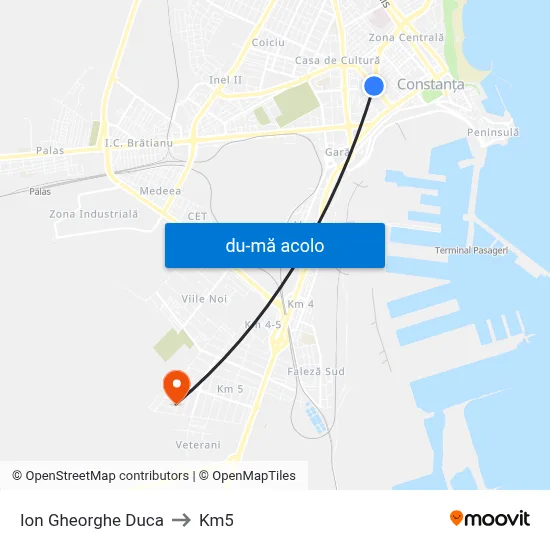 Harta de Ion Gheorghe Duca către Km5