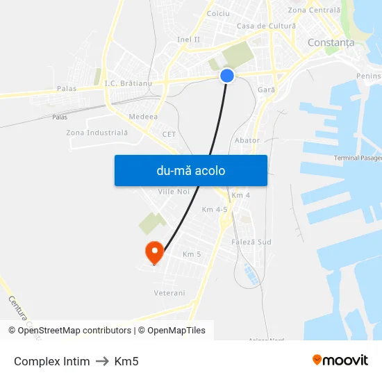 Harta de Complex Intim către Km5