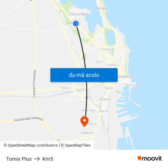 Harta de Tomis Plus către Km5