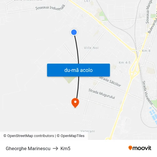 Harta de Gheorghe Marinescu către Km5