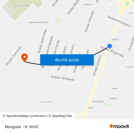 Harta de Murgului către Km5