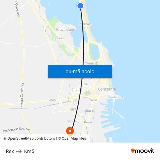 Harta de Rex către Km5