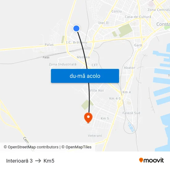 Harta de Interioară 3 către Km5