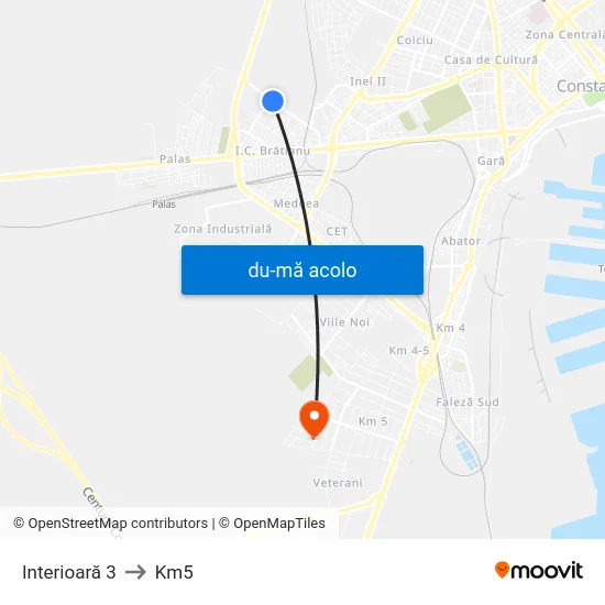 Harta de Interioară 3 către Km5