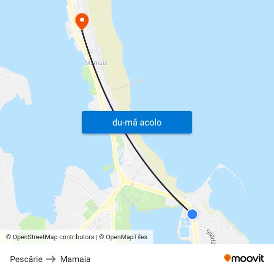 Harta de Pescărie către Mamaia