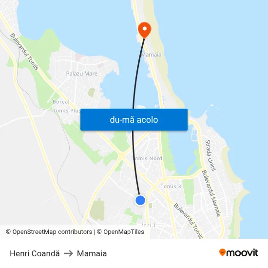 Harta de Henri Coandă către Mamaia