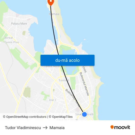 Harta de Tudor Vladimirescu către Mamaia