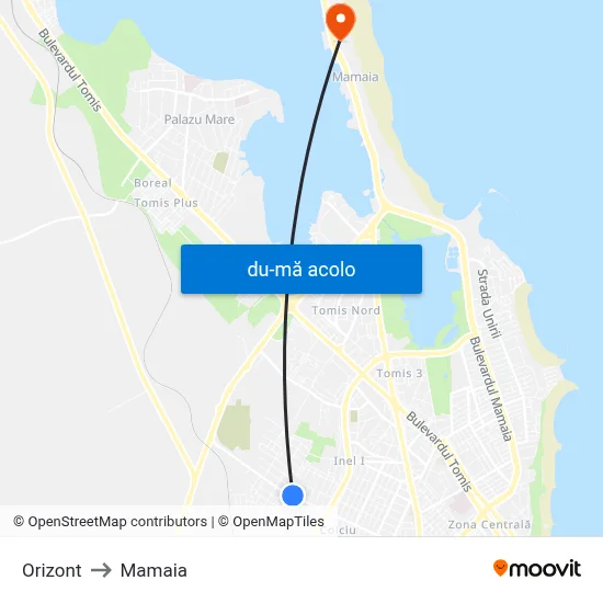 Harta de Orizont către Mamaia