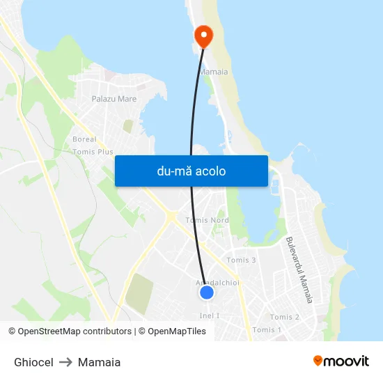 Harta de Ghiocel către Mamaia