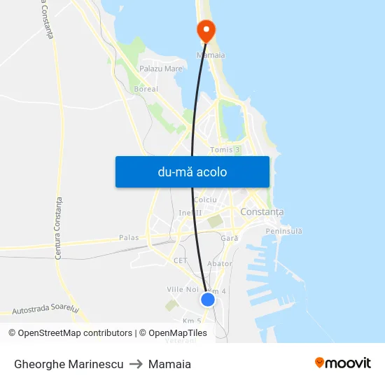 Harta de Gheorghe Marinescu către Mamaia