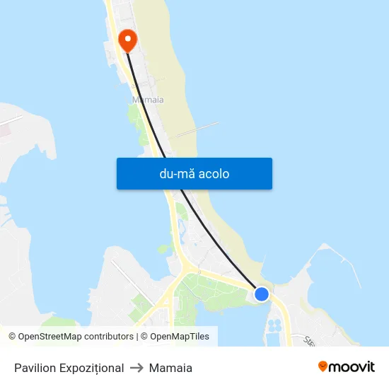 Harta de Pavilion Expozițional către Mamaia