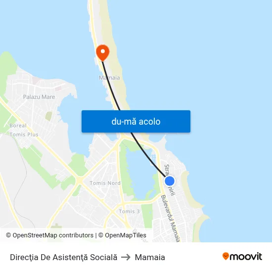 Harta de Direcţia De Asistenţă Socială către Mamaia