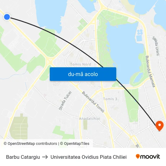 Harta de Barbu Catargiu către Universitatea Ovidius Piata Chiliei