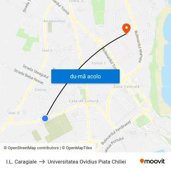 Harta de I.L. Caragiale către Universitatea Ovidius Piata Chiliei