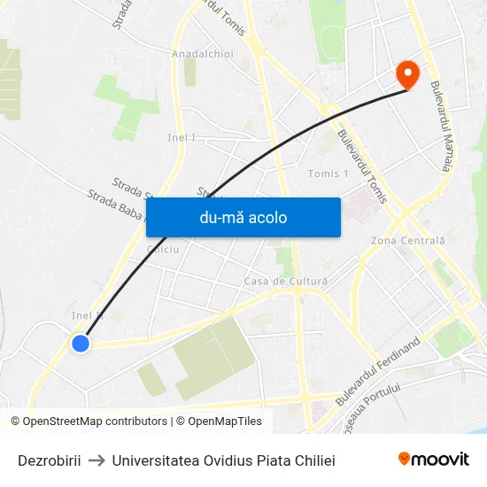 Harta de Dezrobirii către Universitatea Ovidius Piata Chiliei