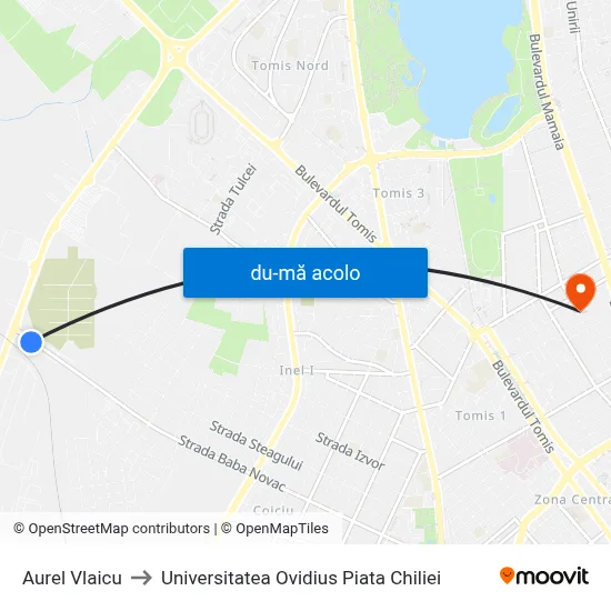 Harta de Aurel Vlaicu către Universitatea Ovidius Piata Chiliei