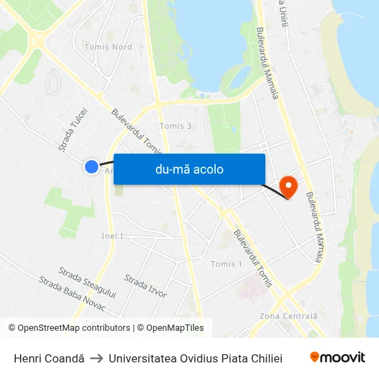 Harta de Henri Coandă către Universitatea Ovidius Piata Chiliei