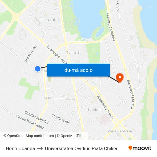 Harta de Henri Coandă către Universitatea Ovidius Piata Chiliei