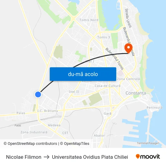 Harta de Nicolae Filimon către Universitatea Ovidius Piata Chiliei