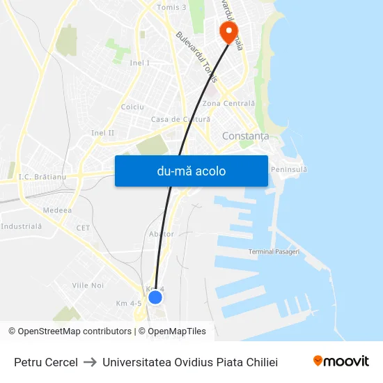 Harta de Petru Cercel către Universitatea Ovidius Piata Chiliei