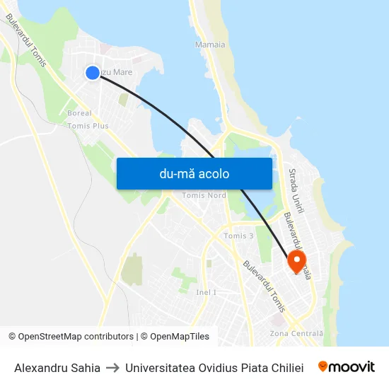 Harta de Alexandru Sahia către Universitatea Ovidius Piata Chiliei